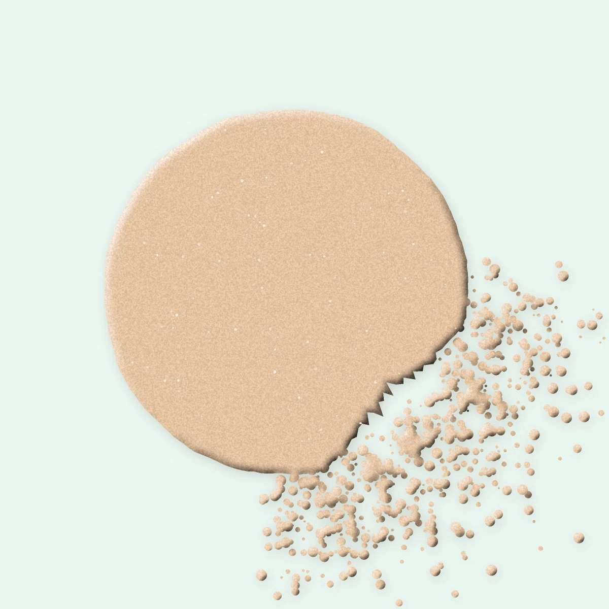 Poudre Bulle Rose haute définition – Sopoong, aperçu de la teinte 05 Beige clair
