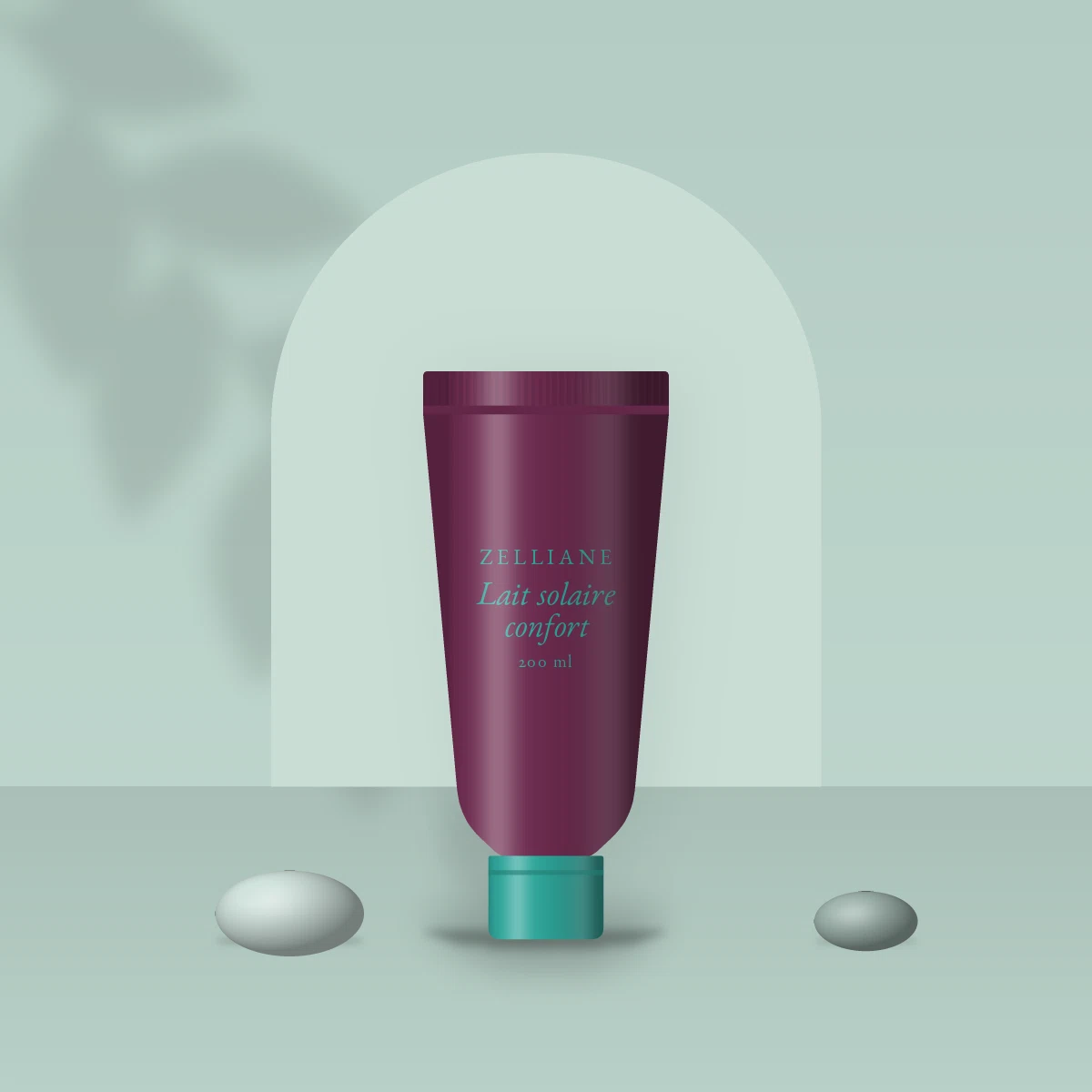 Lait solaire confort à la fleur de tiaré SPF 30 – Zelliane, photo d'ambiance