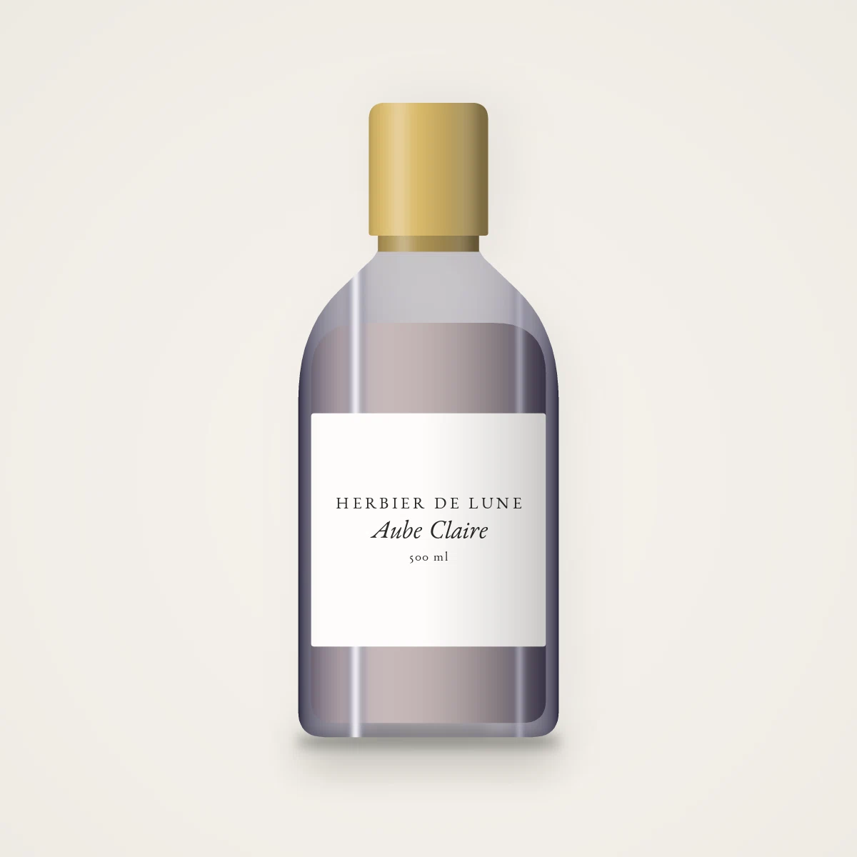 Shampooing Aube Claire à l'extrait de romarin – Herbier de Lune, flacon 500 ml