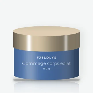 Gommage corps éclat à l'huile de coco – Fjeldlys, pot 150 g