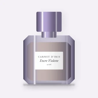 Parfum Encre Violette vagabond – Carnet d'Iris, flacon 50 ml