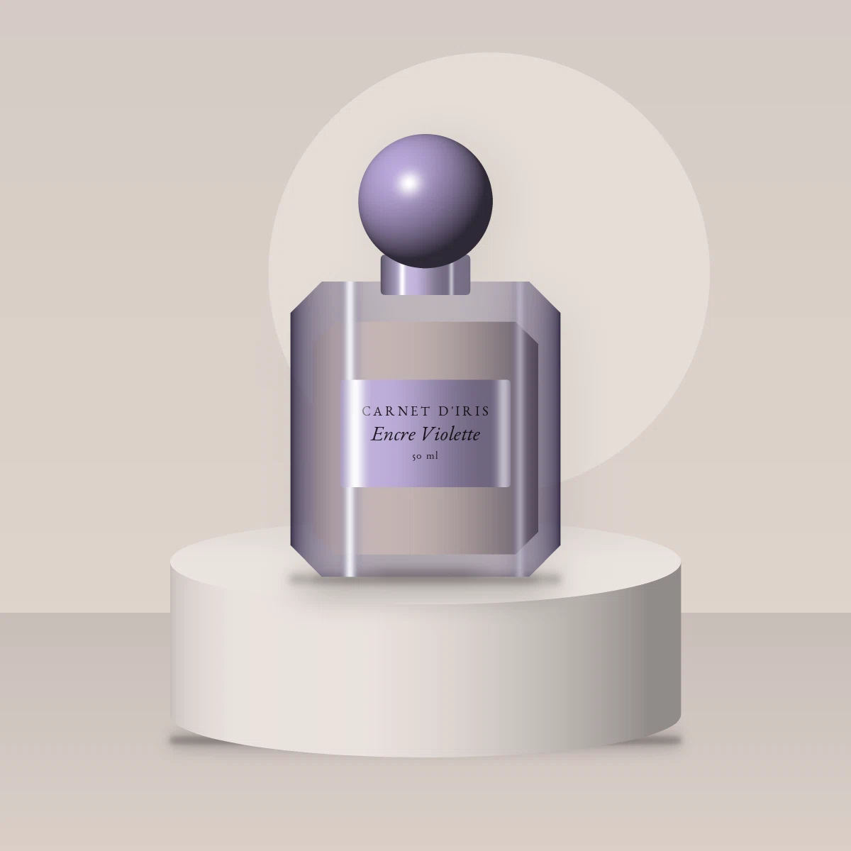 Parfum Encre Violette vagabond – Carnet d'Iris, photo d'ambiance