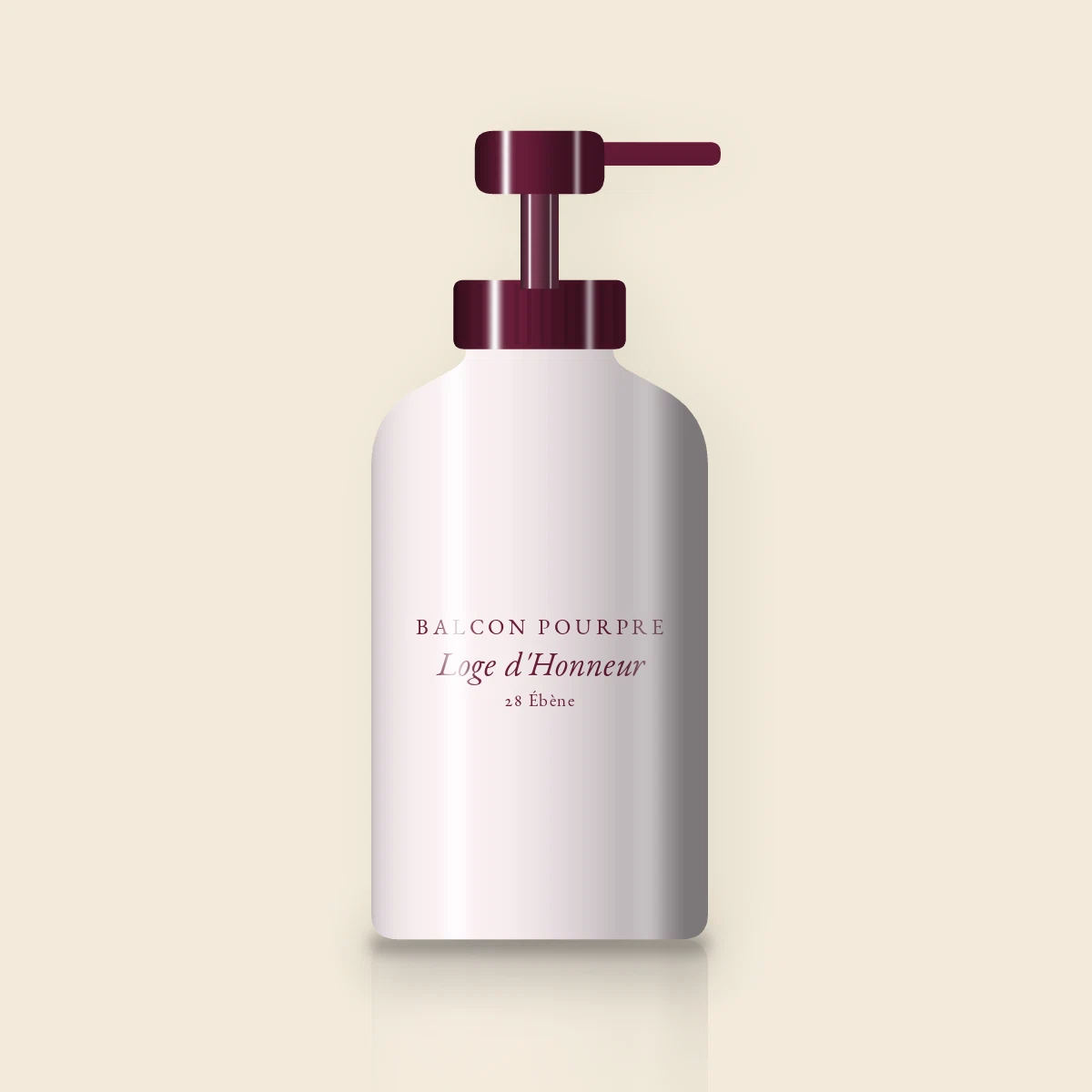 Fond de teint longue tenue Loge d'Honneur – Balcon Pourpre, flacon-pompe 35 ml, teinte 28 Ébène