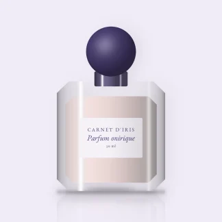 Parfum onirique au lys blanc pour femme – Carnet d'Iris, flacon 30 ml