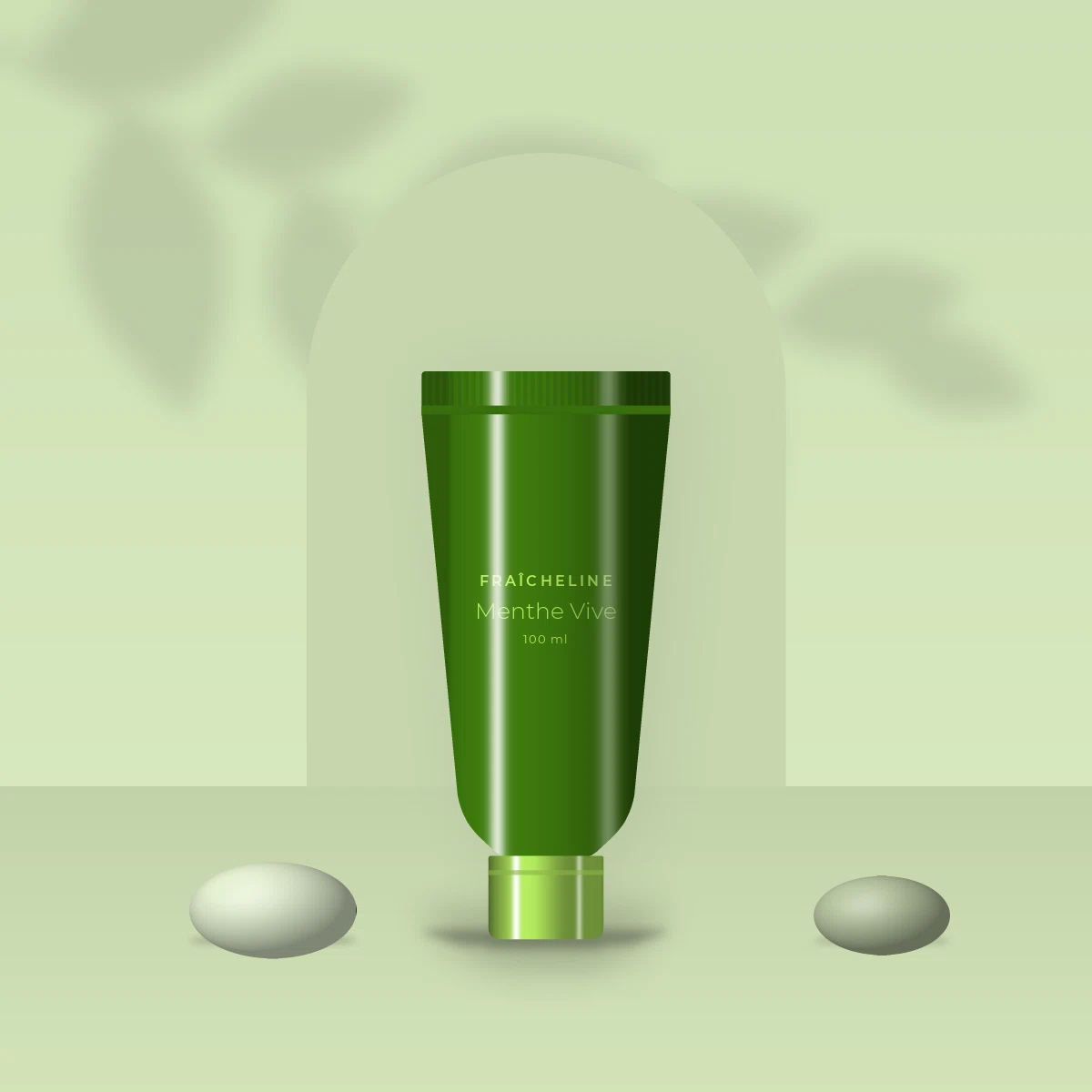 Lait solaire Menthe Vive fluide SPF 50 – Fraîcheline, photo d'ambiance