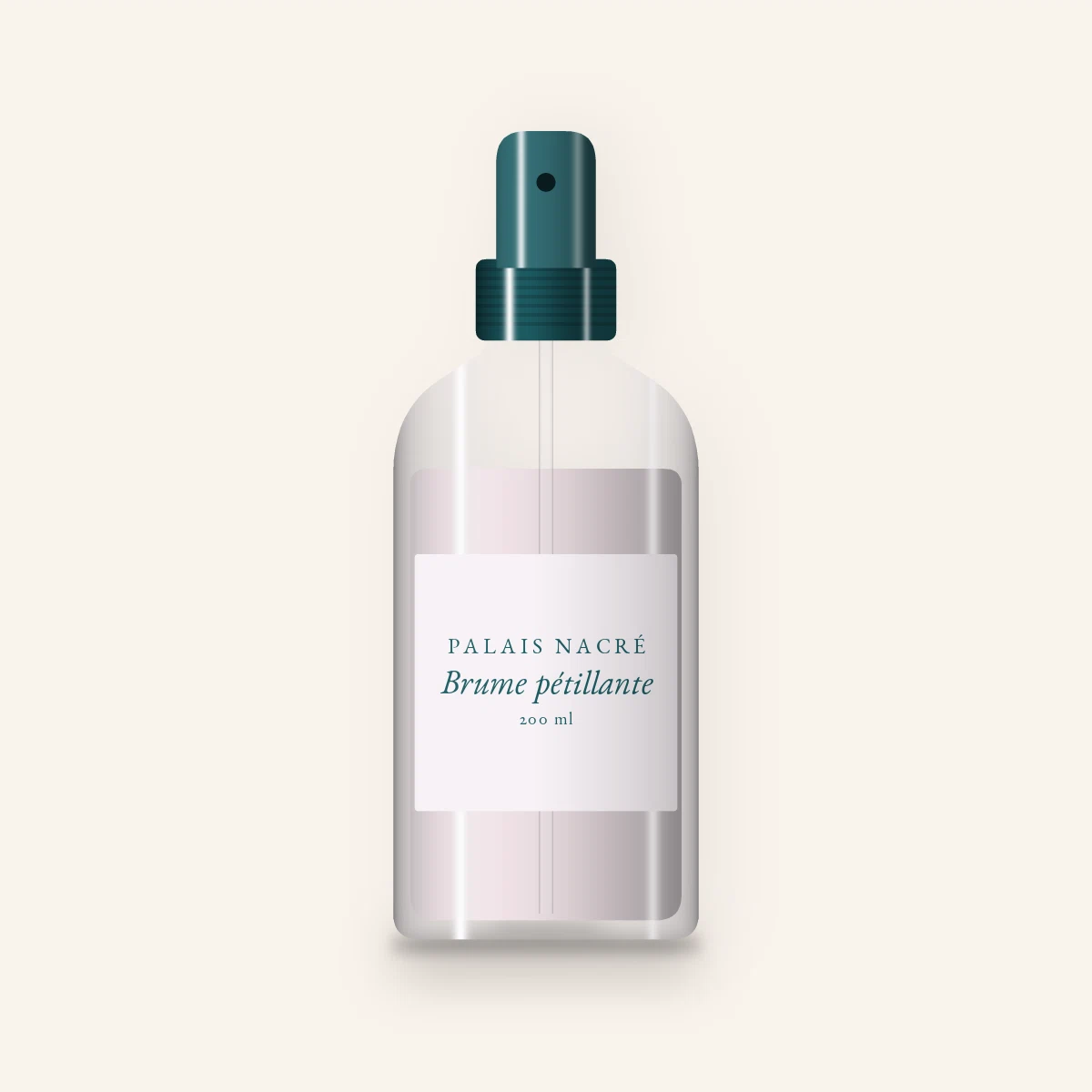 Brume pétillante au thé vert – Palais Nacré, flacon spray 200 ml