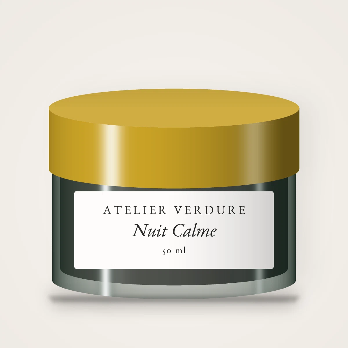 Nuit Calme masque visage hydratant – Atelier Verdure, pot 50 ml