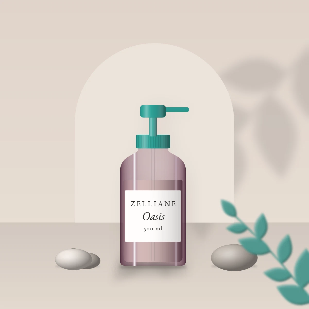 Shampooing hydratation intense Oasis – Zelliane, photo d'ambiance
