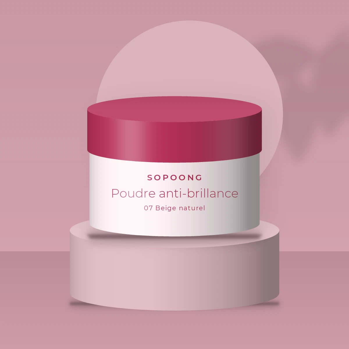Poudre anti-brillance à l'amidon de maïs – Sopoong, photo d'ambiance