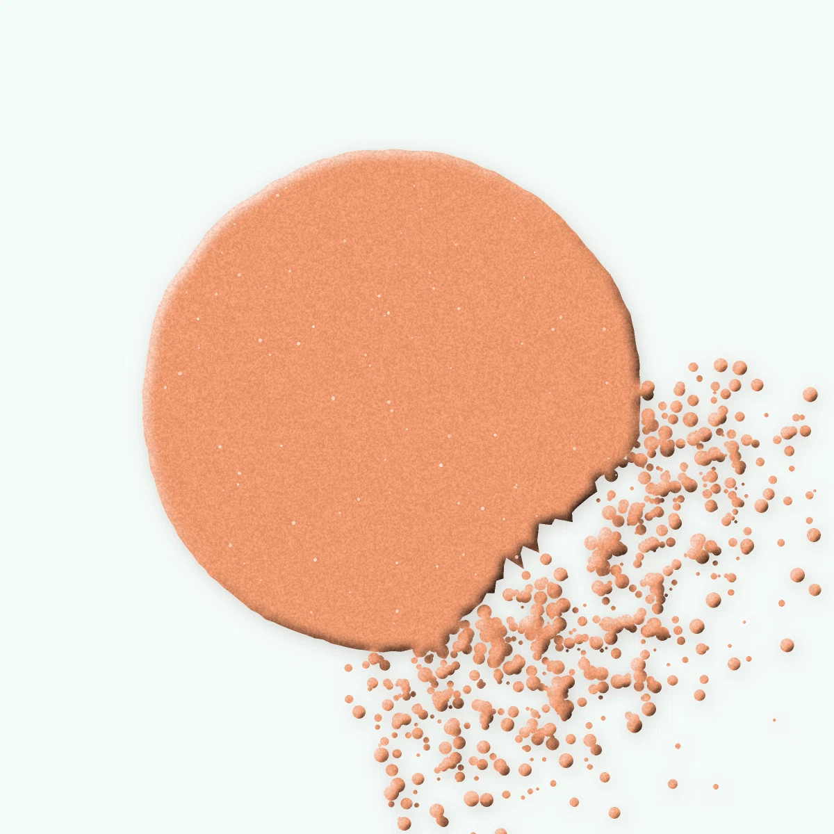 Blush Soie de Bambou à l'huile de framboise – Sanbit, aperçu de la teinte 04 Abricot