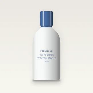 Huile corps sèche raffermissante au sésame – Fjeldlys, flacon 150 ml