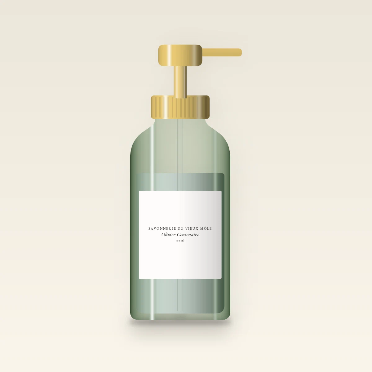 Baume après-rasage traditionnel Olivier Centenaire – Savonnerie du Vieux Môle, flacon-pompe 100 ml