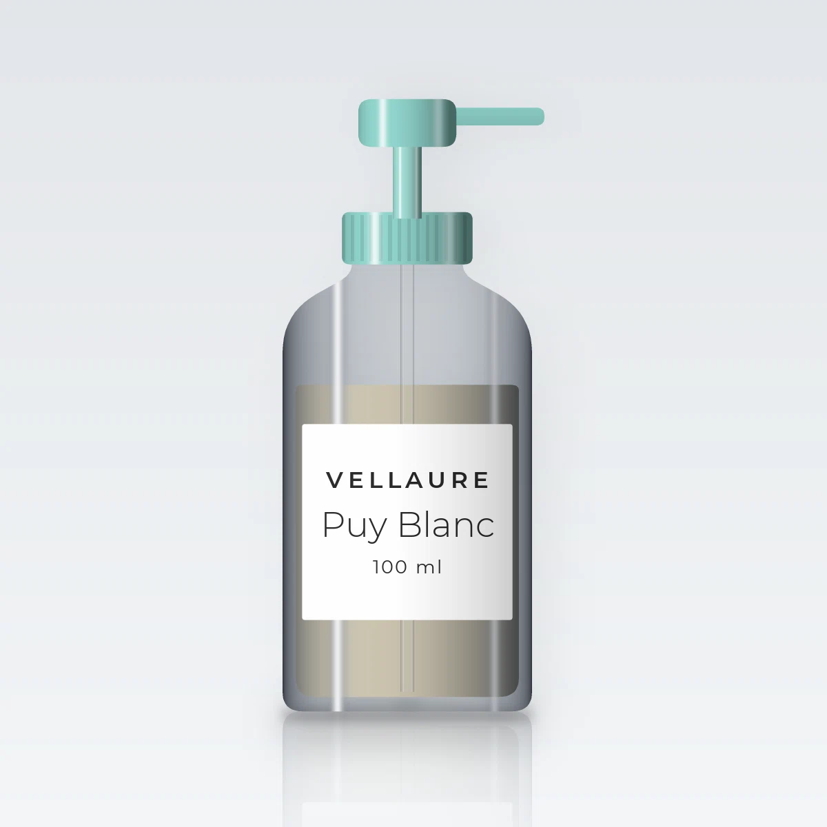 Gel douche et bain Puy Blanc surgras – Vellaure, flacon-pompe 100 ml