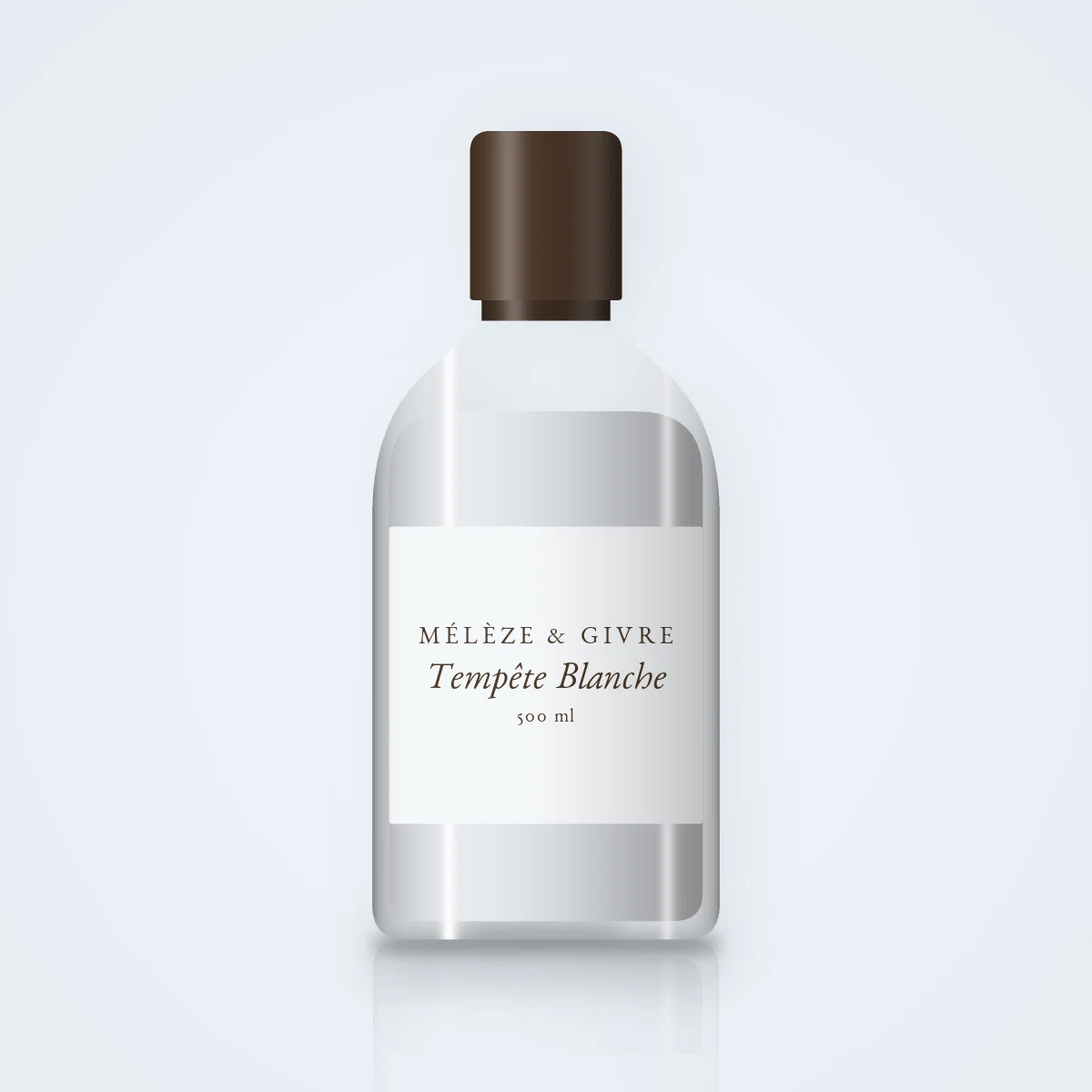 Shampooing Tempête Blanche aux extraits d'algues – Mélèze & Givre, flacon 500 ml