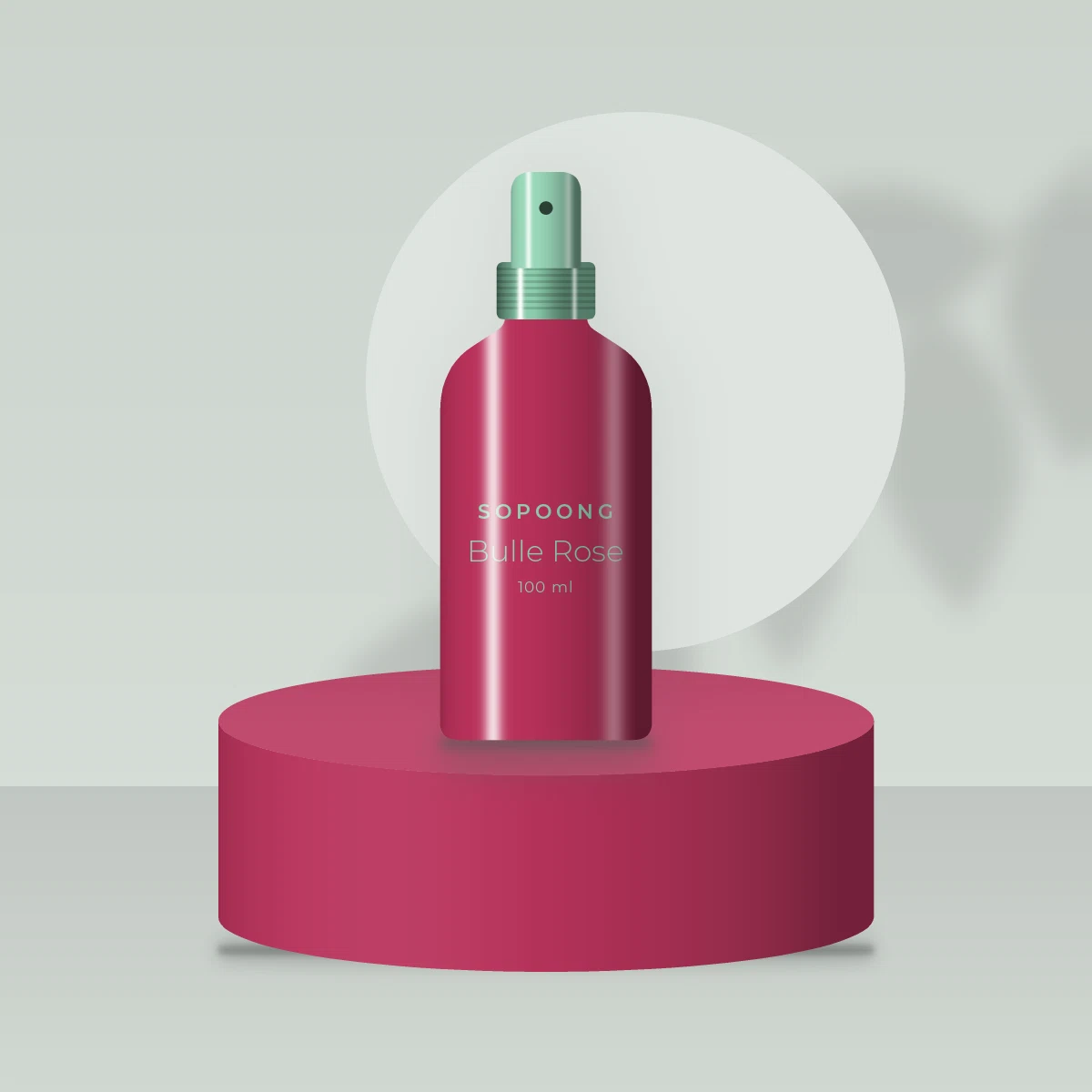 Lotion tonique Bulle Rose à l'acide salicylique – Sopoong, photo d'ambiance