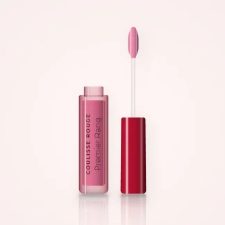 Gloss Premier Rang effet soin – Coulisse Rouge, flacon applicateur 6 ml, teinte 04 Rose bonbon