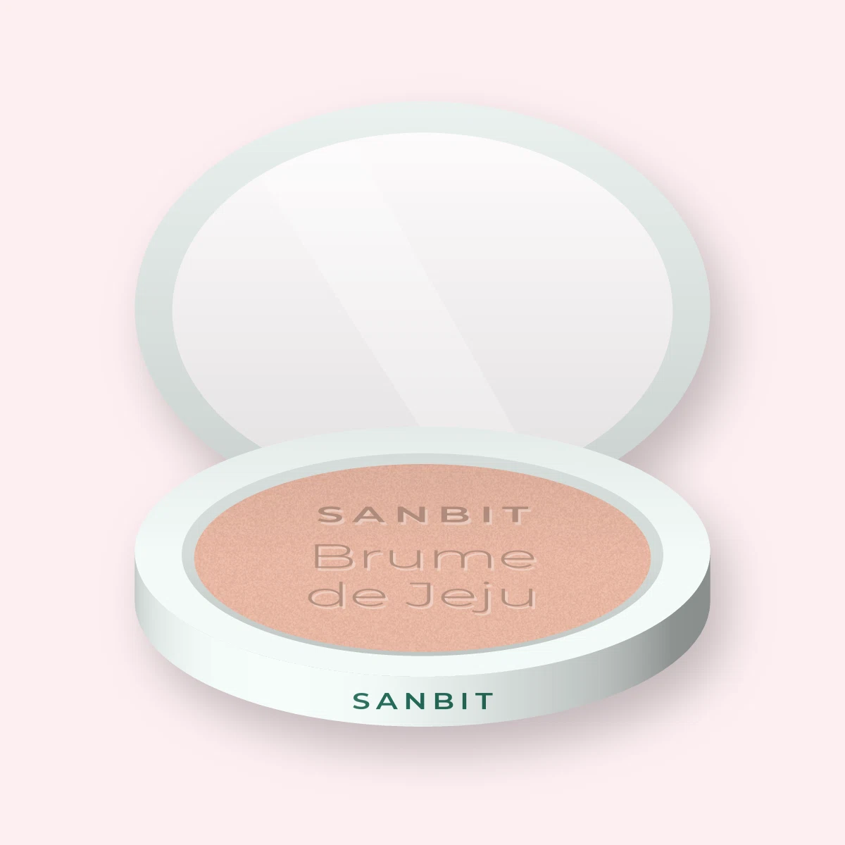 Enlumineur Brume de Jeju au squalane – Sanbit, boîtier 4,5 g, teinte Or rose