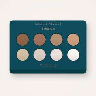 Palette yeux Tuileries précieuse – Laque Rivoli, 4 × 1,2 g, teinte Tons nude