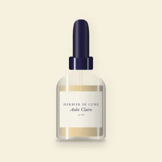 Huile capillaire Aube Claire au jojoba – Herbier de Lune, flacon compte-gouttes 30 ml