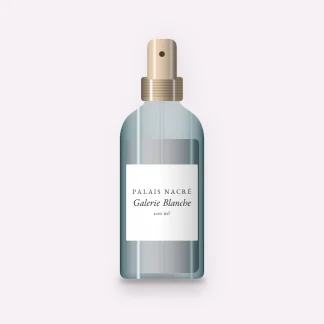 Brume parfumée Galerie Blanche au jasmin sambac – Palais Nacré, flacon spray 200 ml