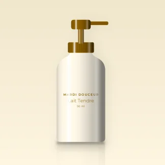 Huile capillaire sublimatrice Lait Tendre – Mardi Douceur, flacon-pompe 50 ml
