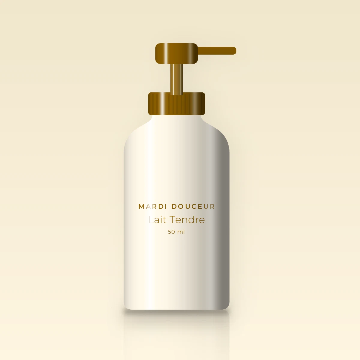 Huile capillaire sublimatrice Lait Tendre – Mardi Douceur, flacon-pompe 50 ml