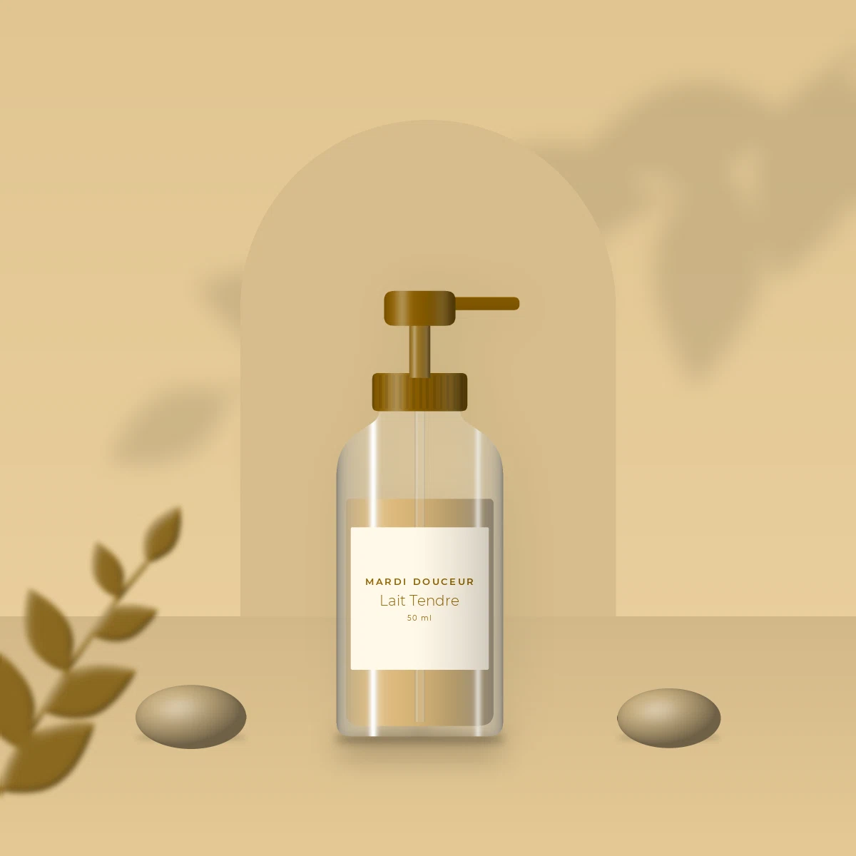 Huile capillaire sublimatrice Lait Tendre – Mardi Douceur, photo d'ambiance