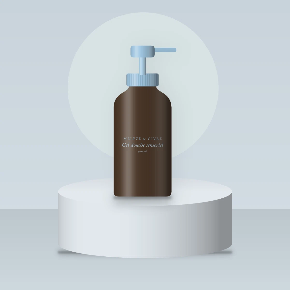 Gel douche et bain sensoriel au calendula – Mélèze & Givre, photo d'ambiance