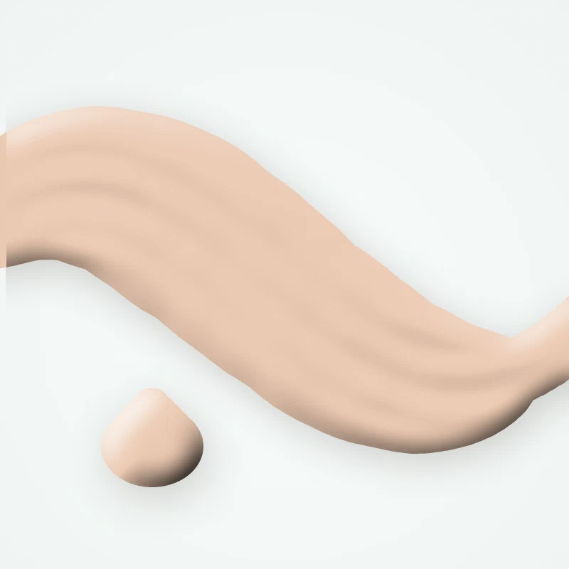 Fond de teint ultra-couvrant Brume de Jeju – Sanbit, aperçu de la teinte 05 Beige clair rosé