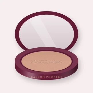 Terre de soleil estompable à la vitamine E – Balcon Pourpre, boîtier 10 g, teinte 02 Sable rosé