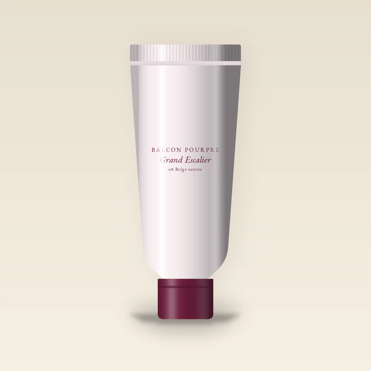 Fond de teint Grand Escalier à l'eau de rose – Balcon Pourpre, tube 35 ml, teinte 08 Beige neutre