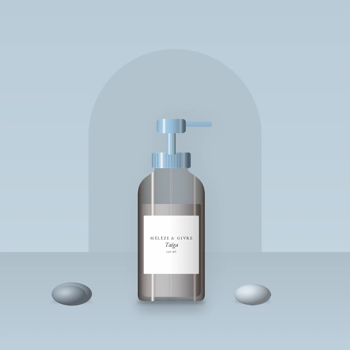Shampooing usage fréquent Taïga – Mélèze & Givre, photo d'ambiance