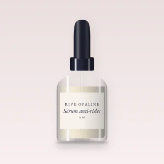 Sérum anti-rides à l'extrait de thé vert – Rive Opaline, flacon compte-gouttes 15 ml