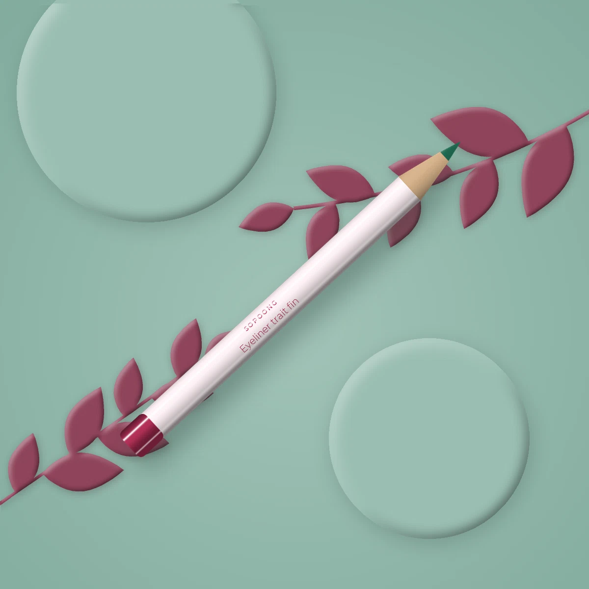 Eyeliner trait fin à l'huile de macadamia – Sopoong, photo d'ambiance