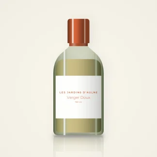 Huile corps sèche Verger Doux voluptueuse – Les Jardins d'Aulne, flacon 150 ml
