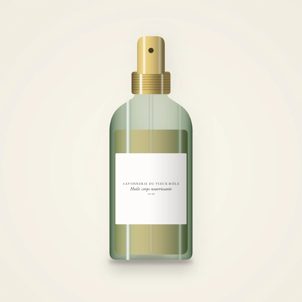 Huile corps sèche nourrissante au carthame – Savonnerie du Vieux Môle, flacon spray 100 ml