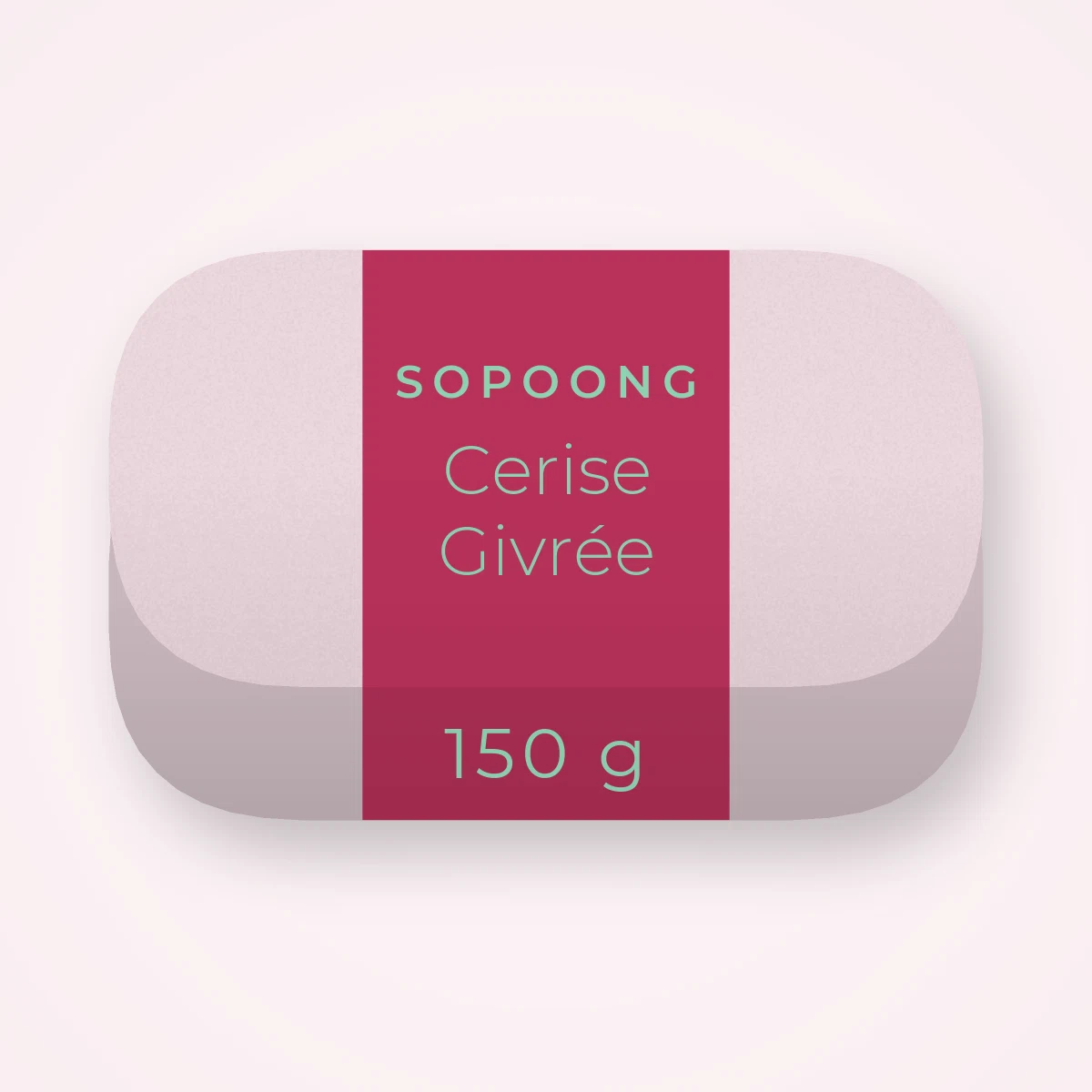 Savon Cerise Givrée surgras à l'avoine – Sopoong, pain 150 g