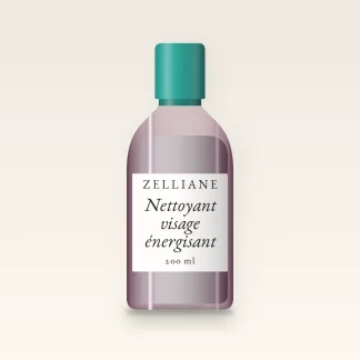 Nettoyant visage énergisant à l'extrait de calendula – Zelliane, flacon 200 ml