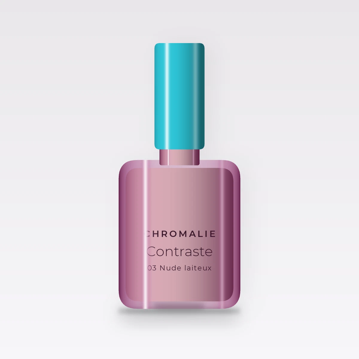 Vernis à ongles signature Contraste – Chromalie, flacon 5 ml, teinte 03 Nude laiteux