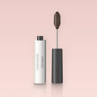 Mascara Onsen à l'huile d'argan – Yukimori, flacon et brosse 4 ml, teinte Brun