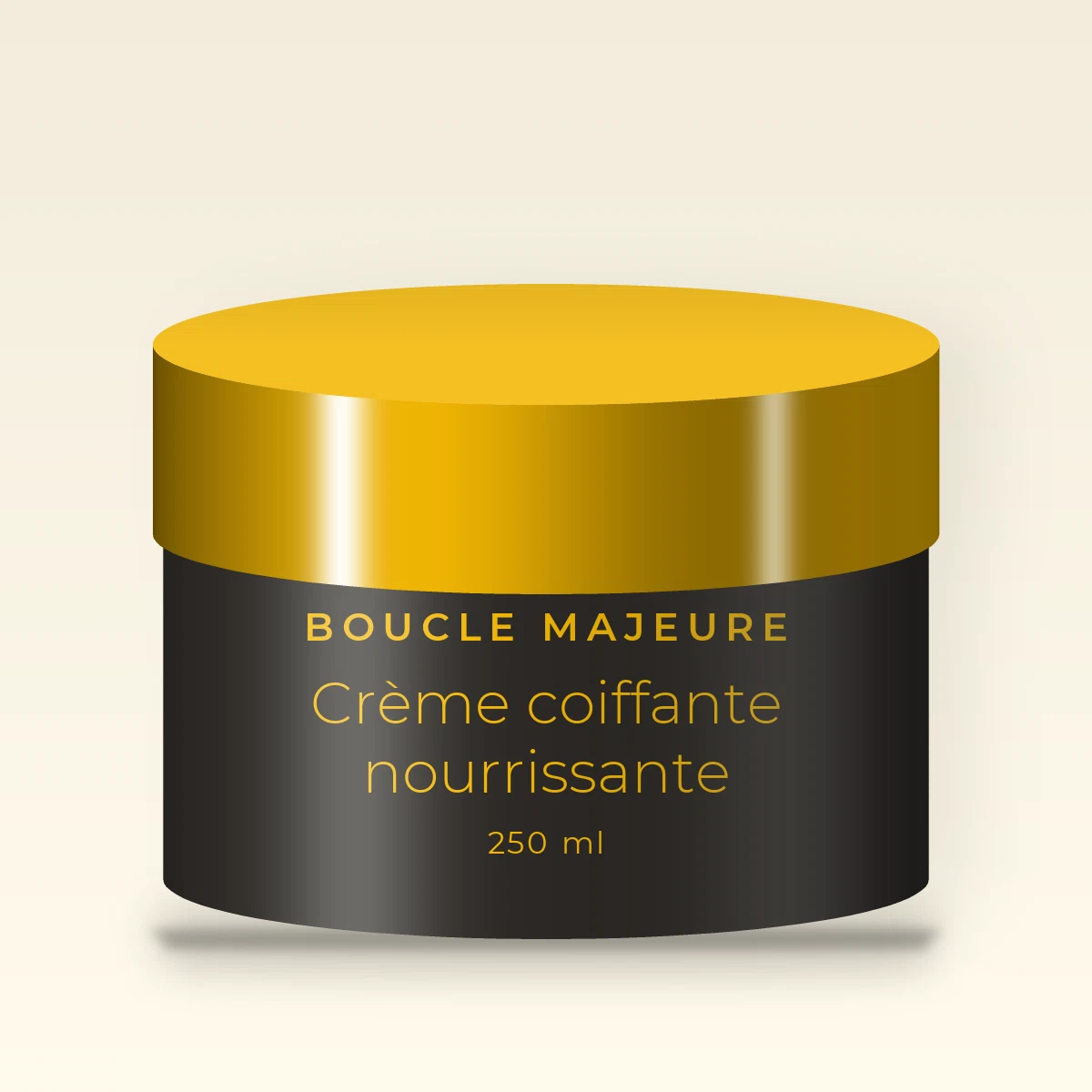 Crème coiffante nourrissante à l'huile de camélia – Boucle Majeure, pot 250 ml