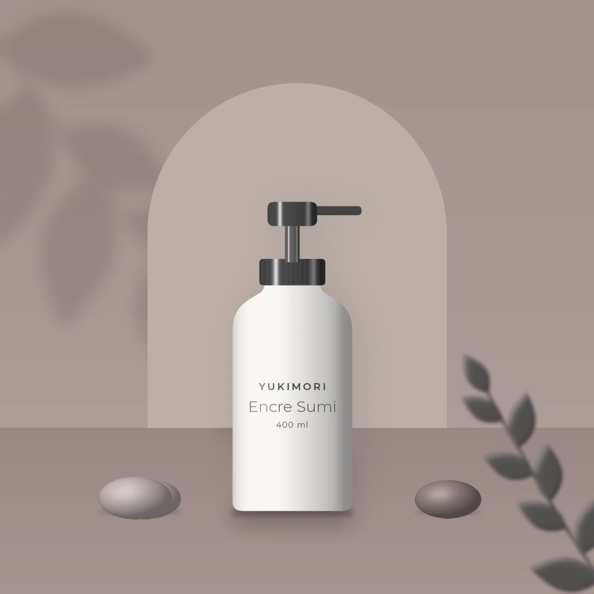 Encre Sumi nettoyant visage sans savon – Yukimori, photo d'ambiance