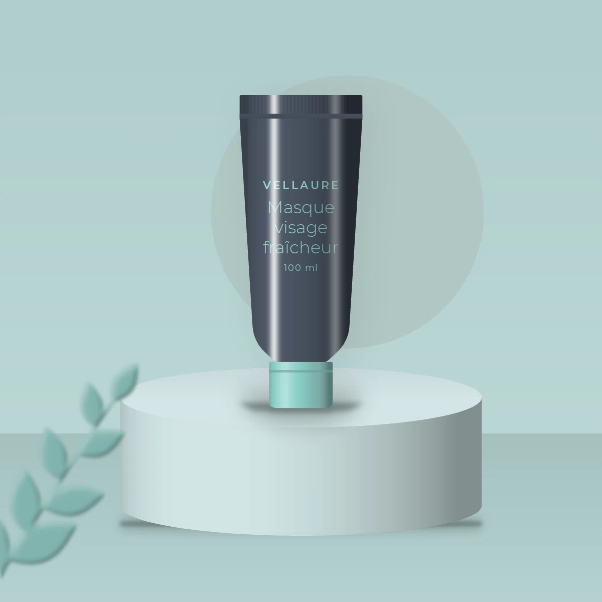 Masque visage fraîcheur à l'acide hyaluronique – Vellaure, photo d'ambiance