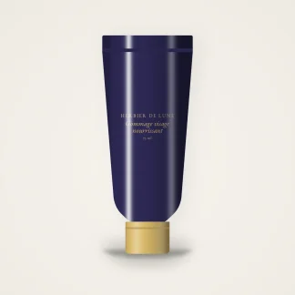 Gommage visage nourrissant au noyau d'olive – Herbier de Lune, tube 75 ml