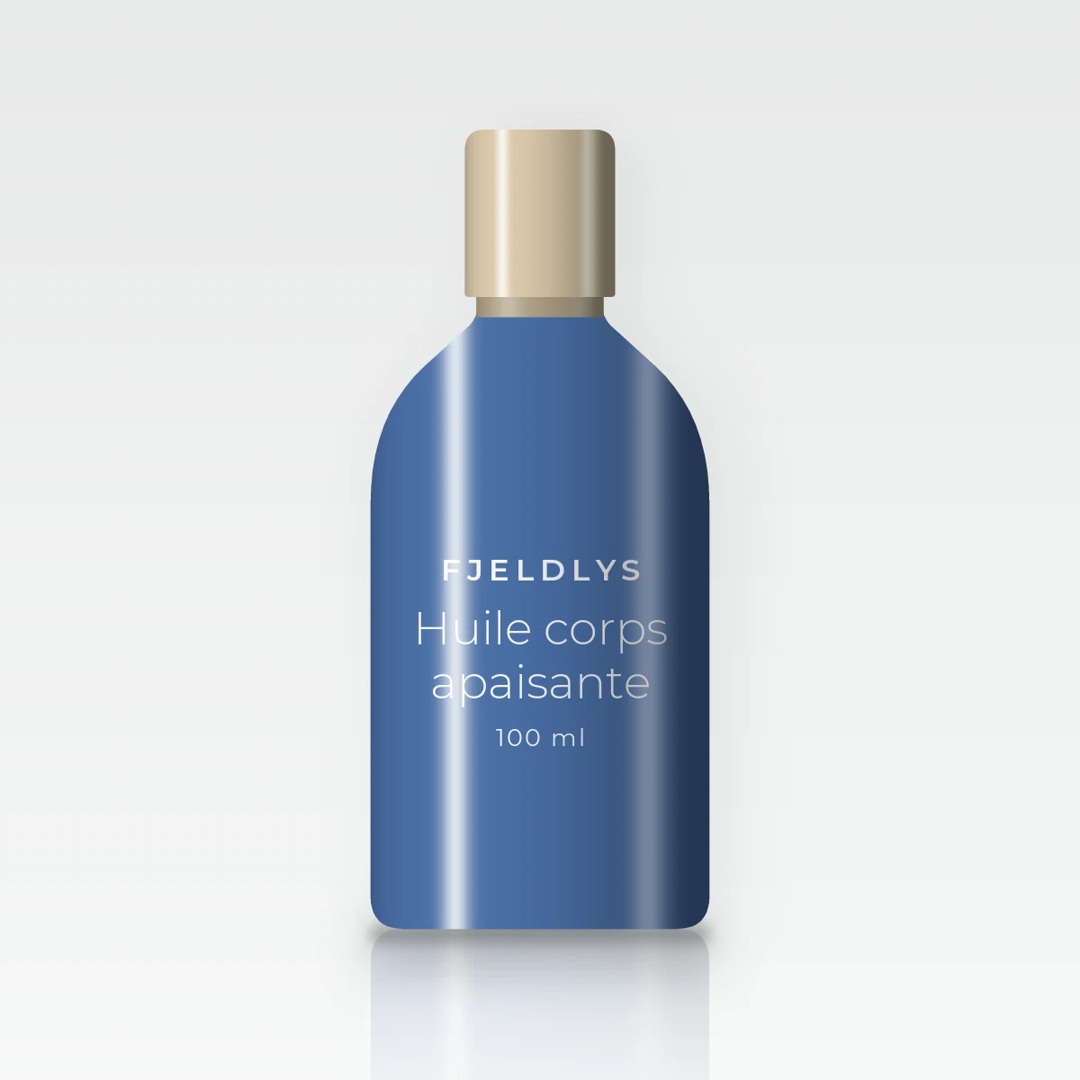 Huile corps apaisante à la rose musquée – Fjeldlys, flacon 100 ml