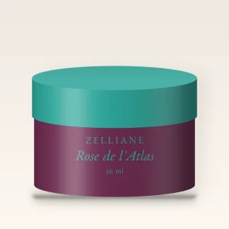 Soin anti-âge unifiant Rose de l'Atlas – Zelliane, pot 30 ml
