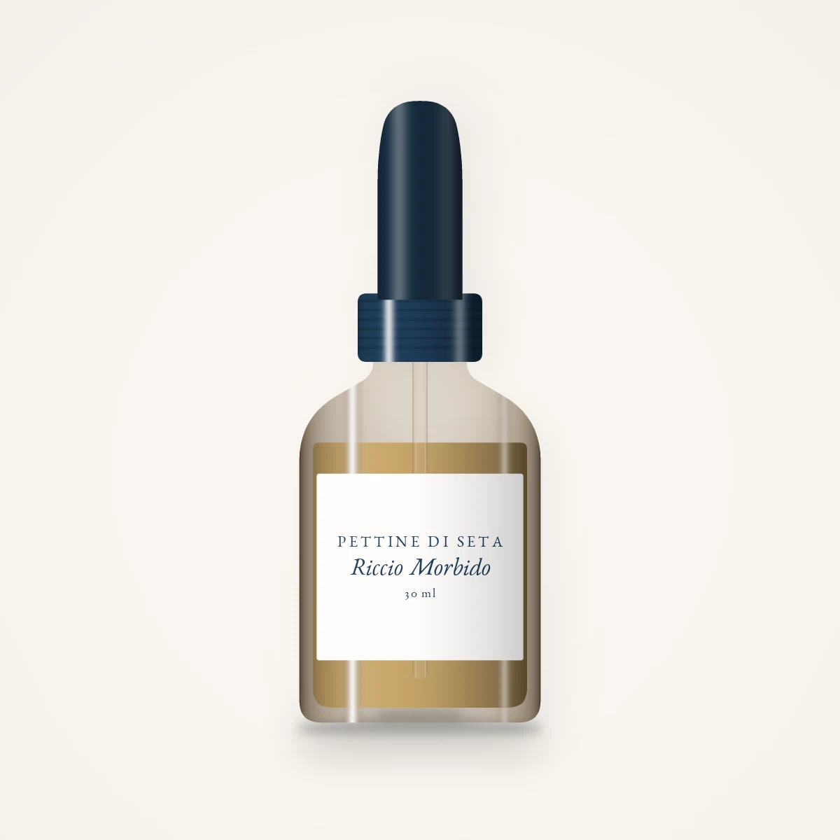 Huile capillaire Riccio Morbido au camélia – Pettine di Seta, flacon compte-gouttes 30 ml