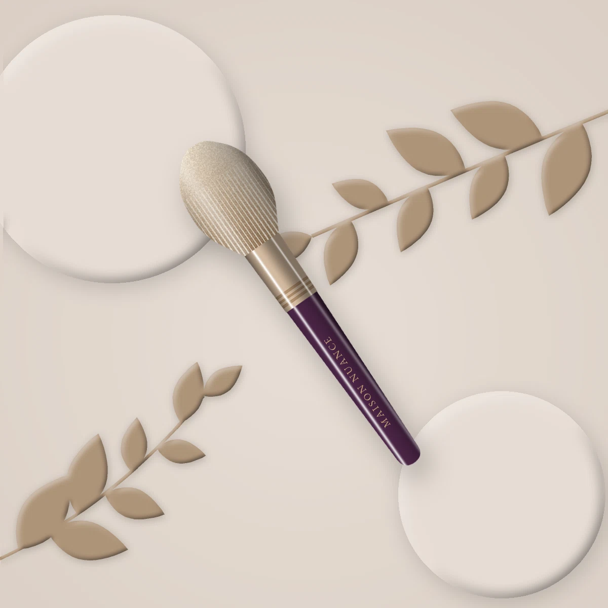 Brosse de finition en bois de tilleul – Maison Nuance, photo d'ambiance
