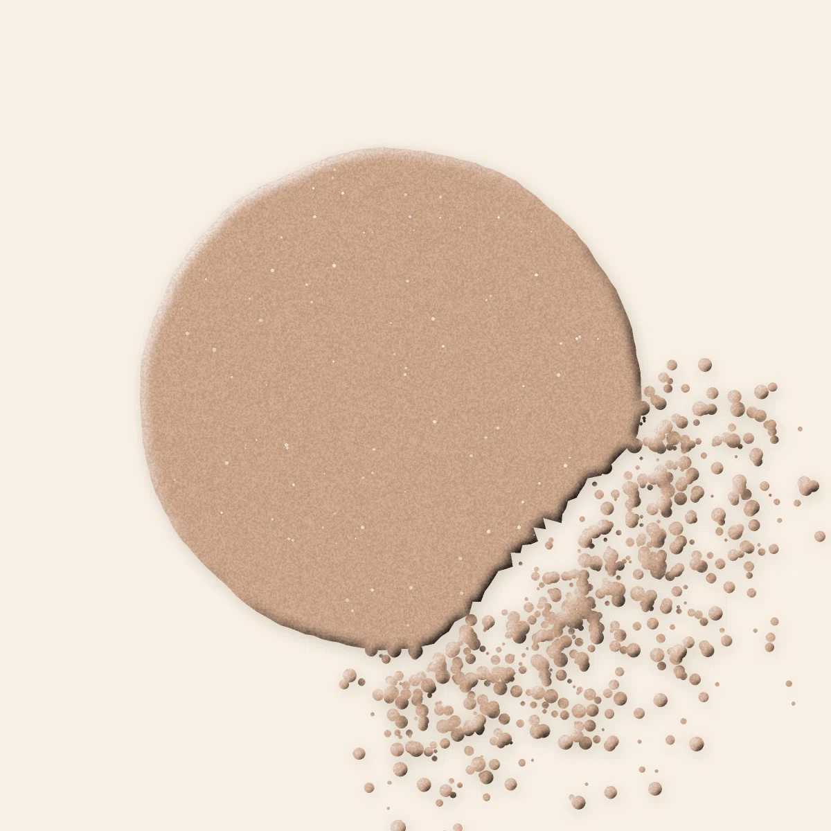 Palette yeux complète à la poudre de riz – Terre d'Ocrelle, aperçu de la teinte Tons nude