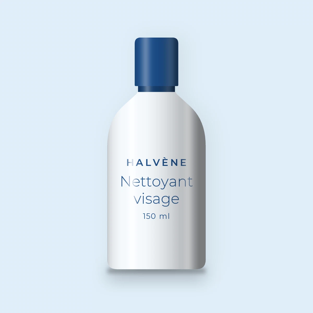 Nettoyant visage peaux grasses au rhassoul – Halvène, flacon 150 ml